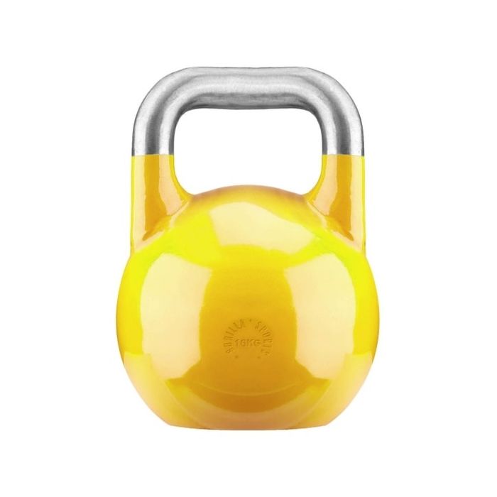 Kettlebell turniejowy 16 kg stalowy - złoty