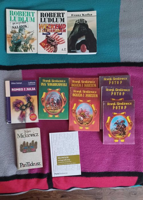 Pan Tadeusz, Romeo i Julia, Pan Wołodyjowski, Ogniem i Mieczem, Potop