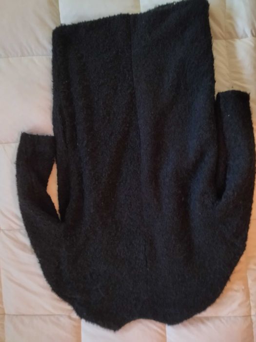 Casaco de meia estação Preto