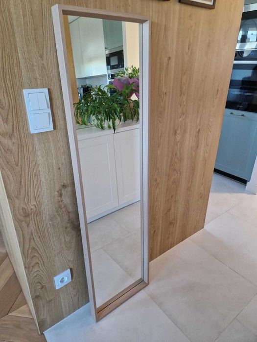 Lustro NISSEDAL IKEA, imitacja dębu bejcowanego na biało, 40x150 cm