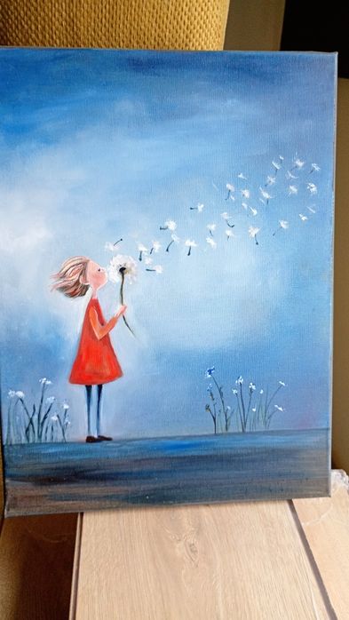 Obraz olejny Dmuchawec