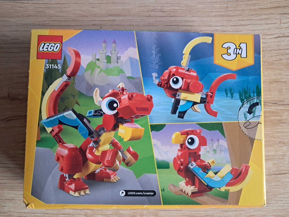 lego creator 31145 smok ryba papuga