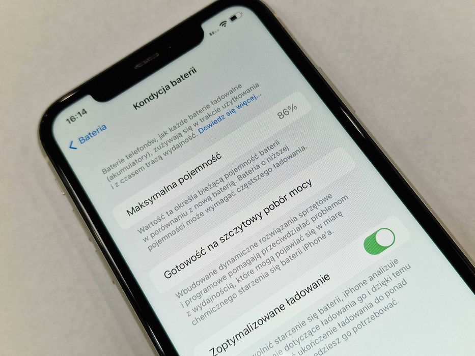 Iphone 11 256GB/ White/ Bat 86%/ Grade A-/ Gwarancja + ładowarka