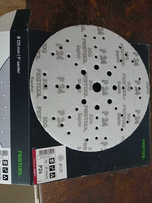 Festool krążki ścierne 1o sztuk do LHS 225 - STF D225/48 P24 Saphir