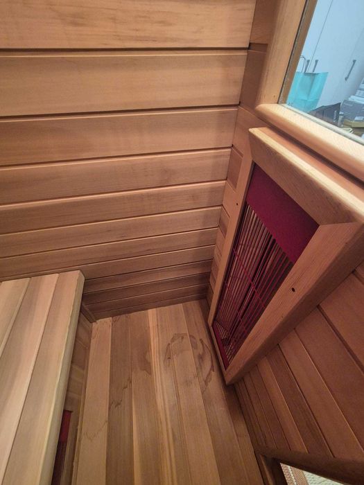 Sauna FIŃSKA+INFRARED nowy piec zewnętrzna z dachem 2w1 OGRODOWA OGRÓD