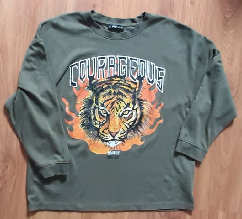 Bluza młodzieżowa khaki, bawelna