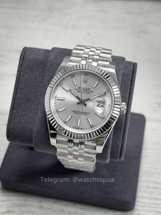 Годинник Rolex Datejust 41 Silver Ролекс