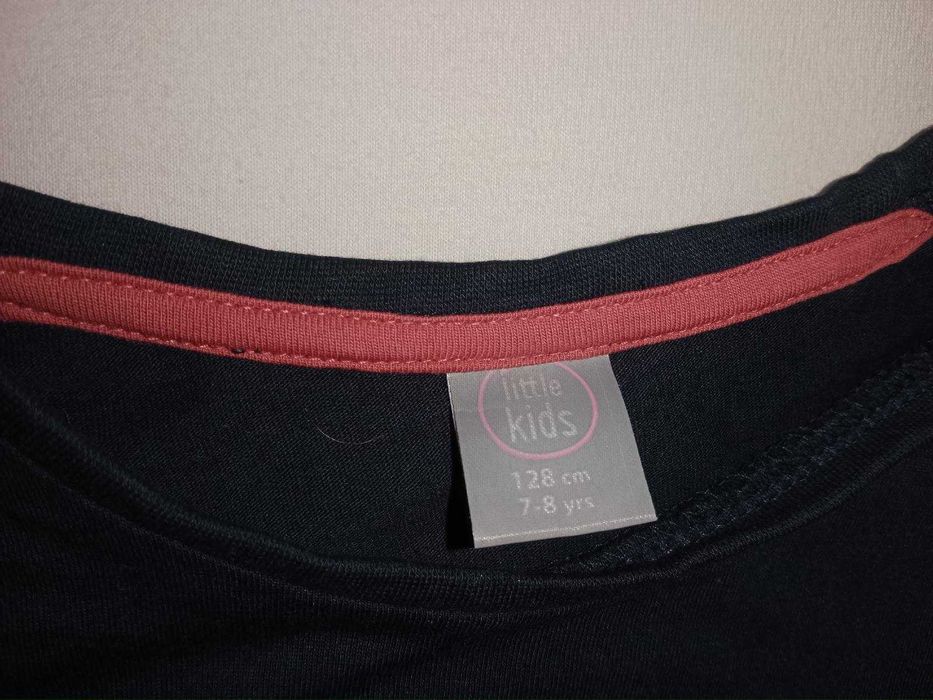 Bluza bluzka używana długi rękaw jeż rośliny rozmiar 128 tanio warto