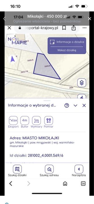 Działka budowlana Mikołajki - Widok 4
