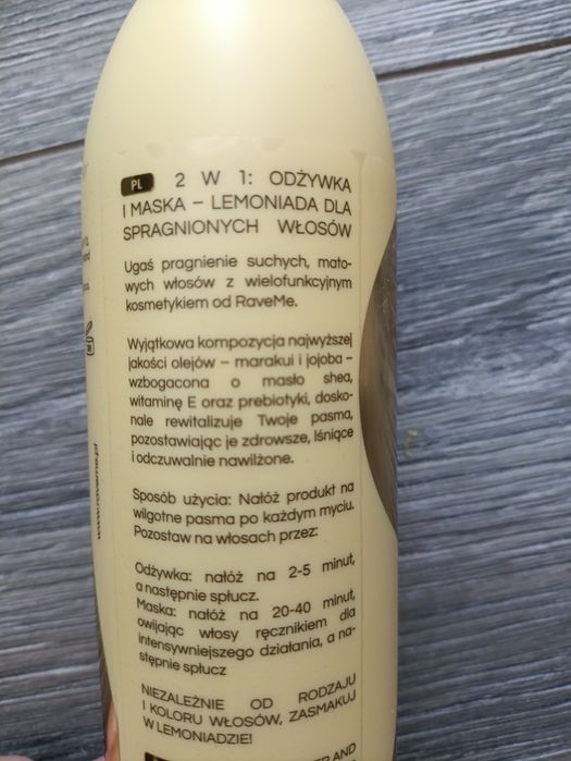 Lemoniada do włosów tj. odżywka i maska 2 w 1