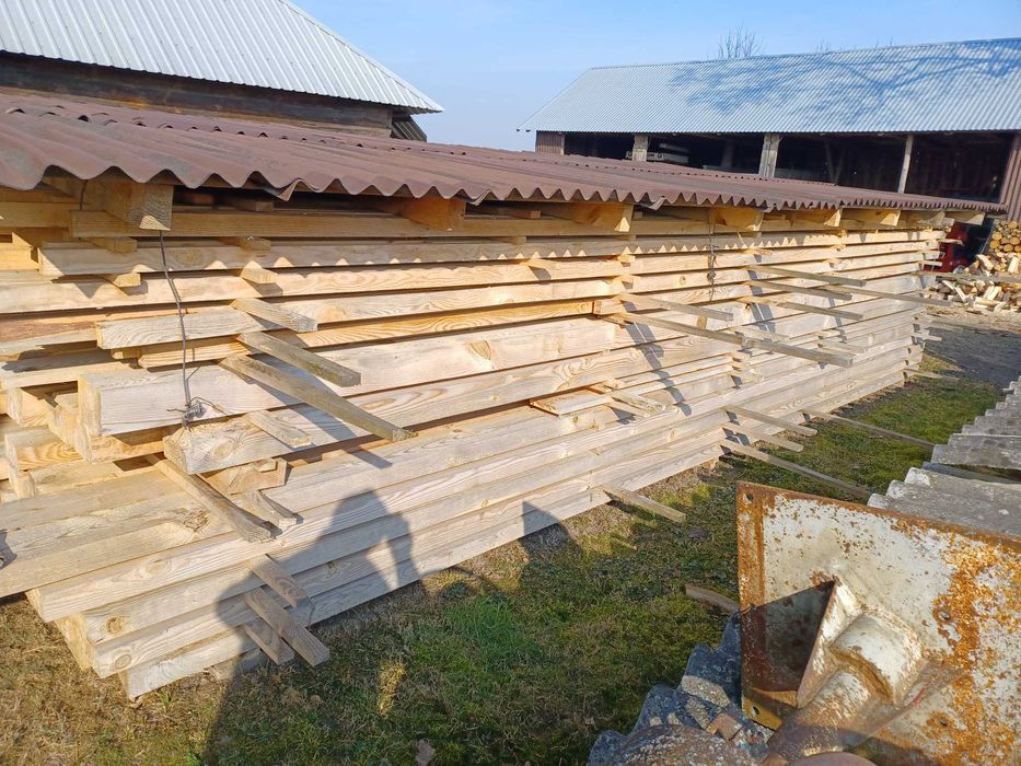 Więźba dachowa krokwie kantówki łaty