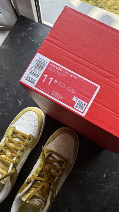 Nowe, nieużywane Nike Dunk Low „Bronzine” r 45.5 wkładka 29.5 cm.