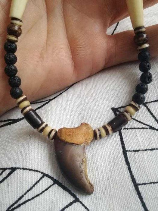 sergio bruno real bear claw necklace mens(потужний амулет)
