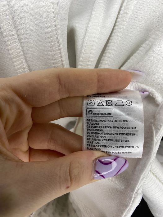 Biały top gorsetowy r. S H&M