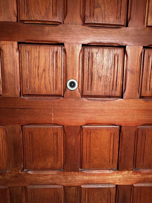 Drzwi zewnętrzne dębowe wraz z framugą