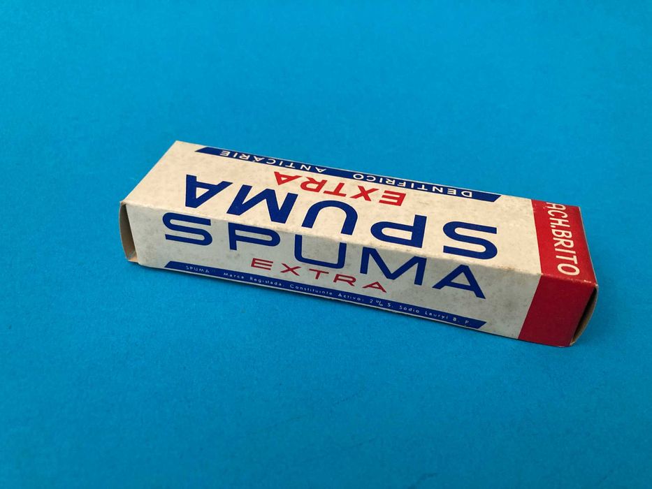Rara Pasta de Dentes Spuma Extra da Ach Brito Anos 60 Nova