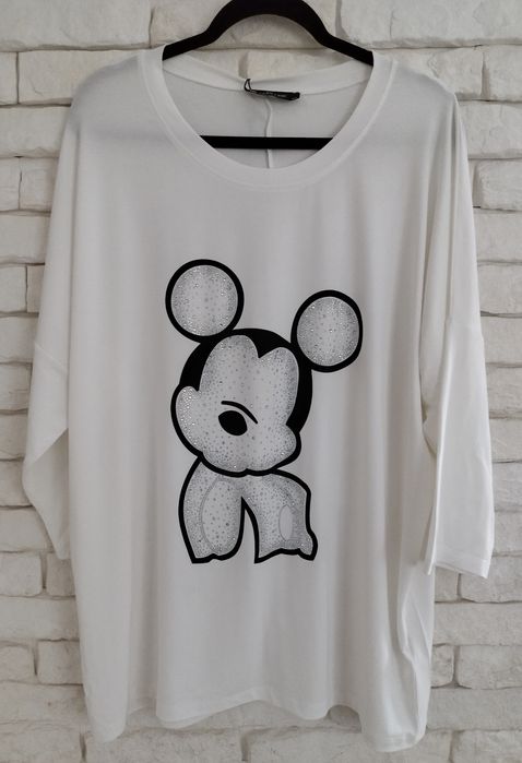 Overchic Elite WAWA myszka Mickey cyrkonie plus size xxxl 48 50