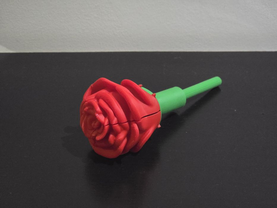 Rosa Presente Porta-Anel