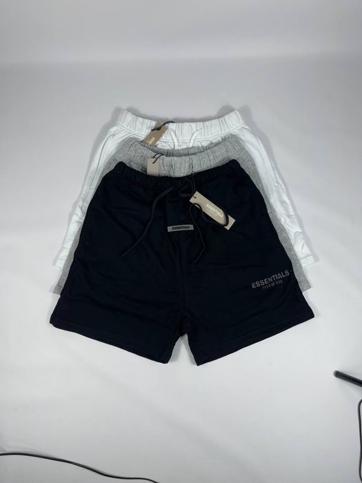 Шорти Essentials нові унісекс чорні сірі білі XS-XL БЕЗ ПЕРЕДПЛАТ