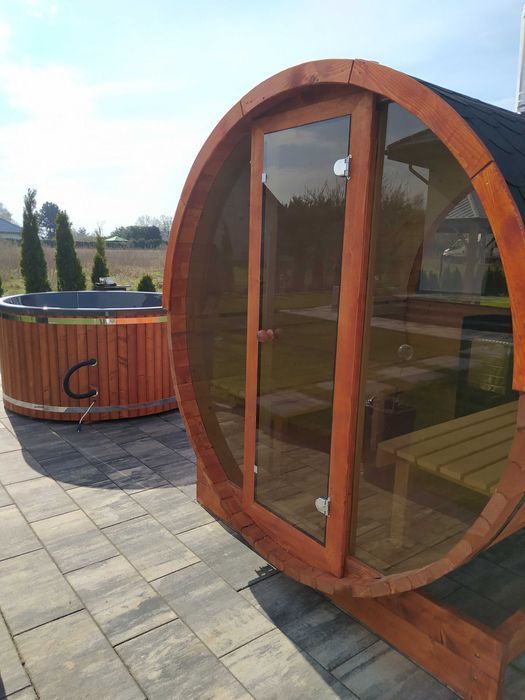 Balia ogrodowa Premium | gorąca beczka ruska bania hot tube jacuzzi