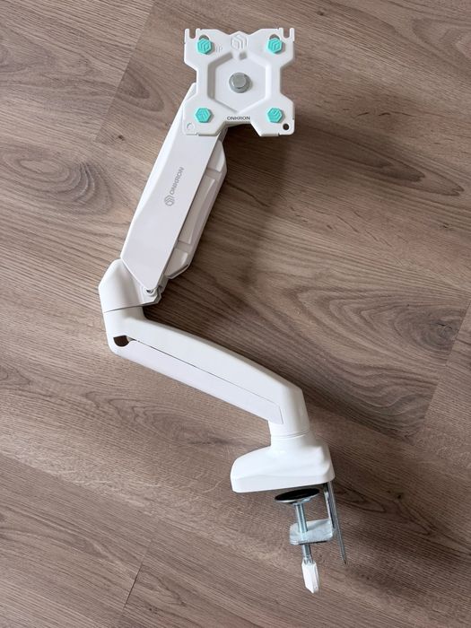 Suporte para monitor de secretária de 13 a 32 polegadas branco com VESA