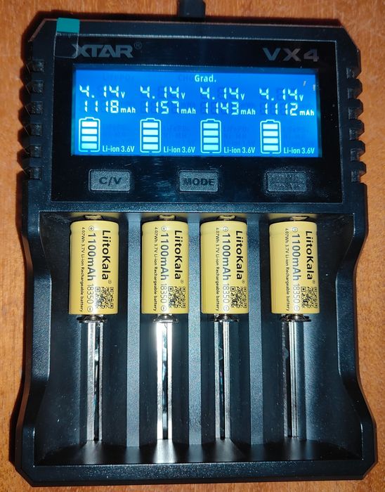 Акумулятор 18350 LiitoKala 1100 mAh 3.7V 10A Li-Ion Без захисту