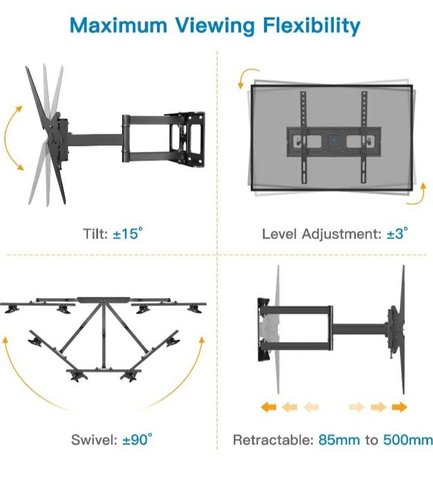 !!Uchwyt do telewizora 32-55" 45 kg Extra Strong PREMIUM!!