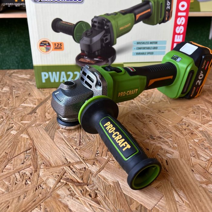 Акумуляторна болгарка Procraft PWA220 тушка з кейсом