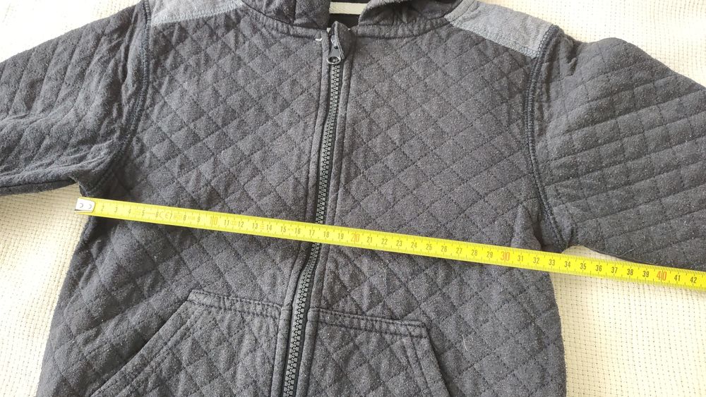 Rozsuwana granatowa bluza z kapturem rozmiar 116