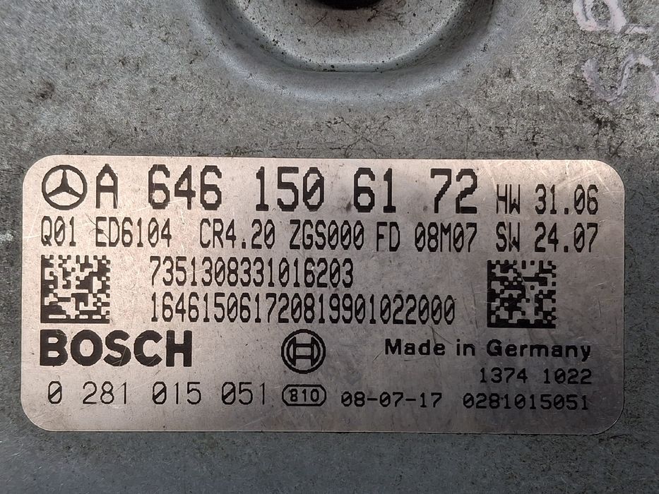 Centralina motor / ECU MERCEDES-BENZ Sprinter 3,5-t (906)
