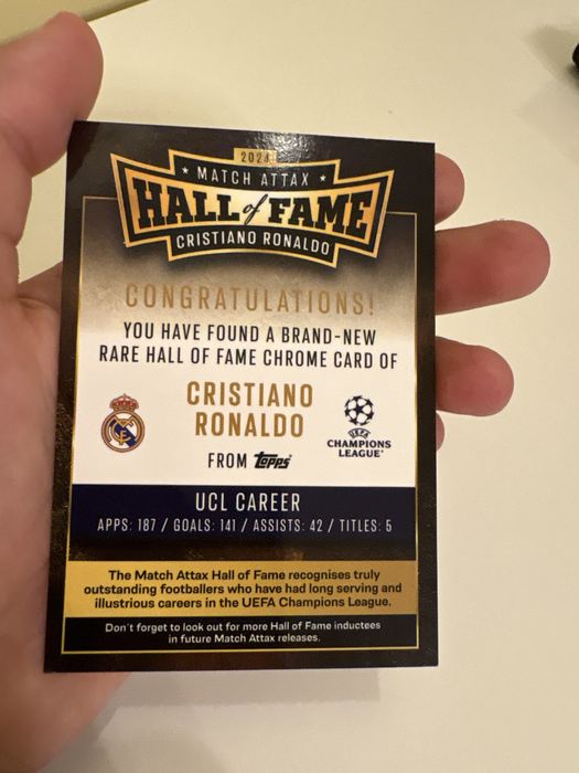 Cristiano Ronaldo . Orginalna karta