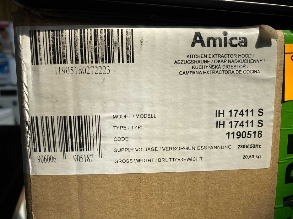 NOWY Okap Wyspowy Amica IH 17411 S Gwarancja 1 rok