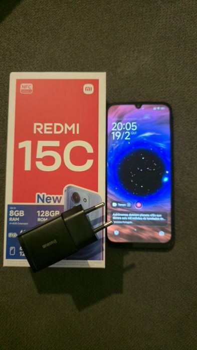 REDMI 15C 8GB/128 GB,50 MPX,NOVO ,carregador  duplo oferta
