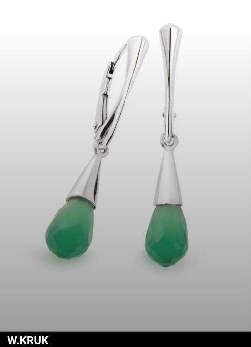 Unikat kolczyki W.Kruk Vocalise srebro 925