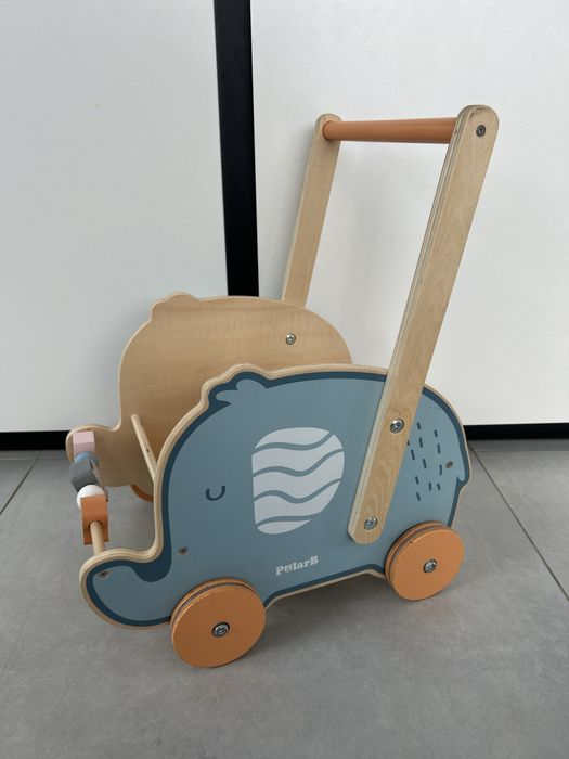 Viga PolarB drewniany pchacz chodzik 2w1 słonik