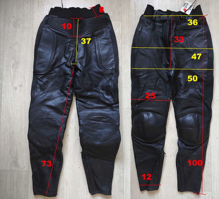 IXS Alpinestars мотоштани шкіра байкерські захист мотоекіпірування