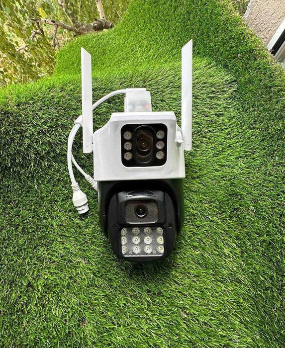Камера IP Wi-Fi наружная 2 независимых объектива 6MP HD уличная ICSEE