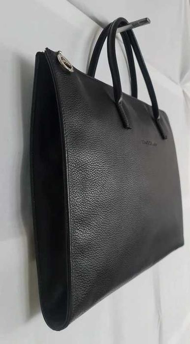 Pasta Executiva Longchamp Couro Preto Le Foulonné