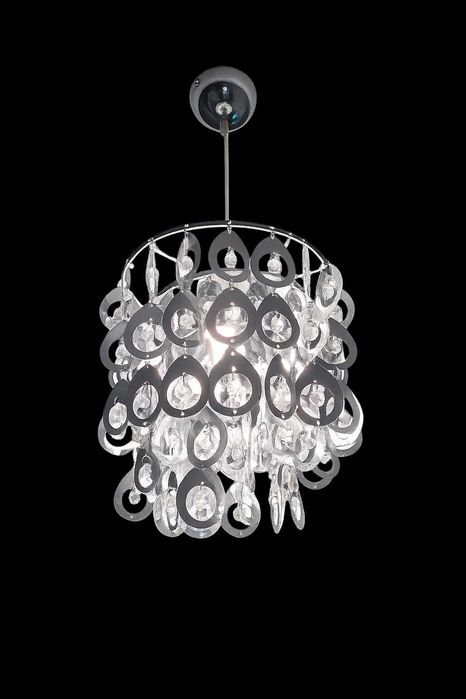 Lampa wisząca srebrna