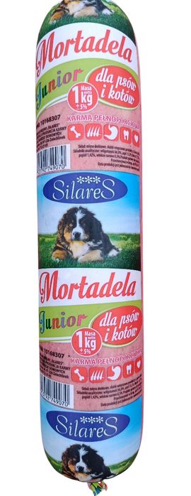 Mortadela dla psa i kota 1kg