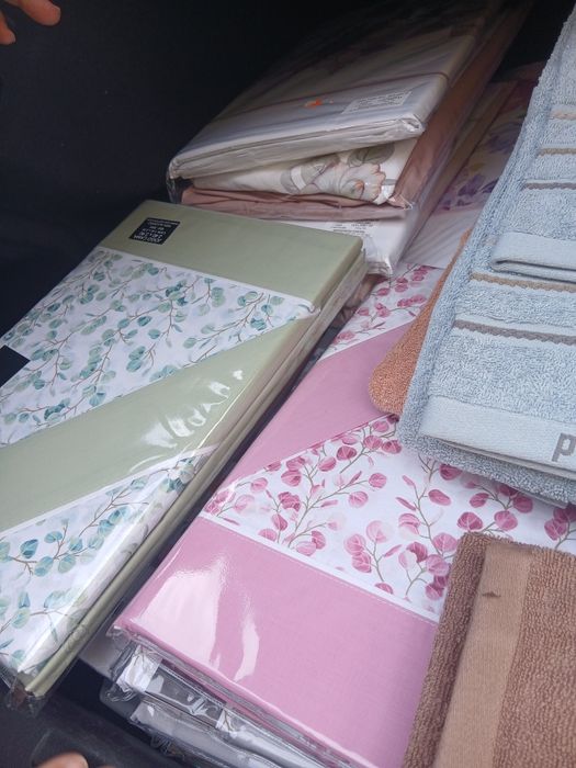 Mantas, toalhas e lençol