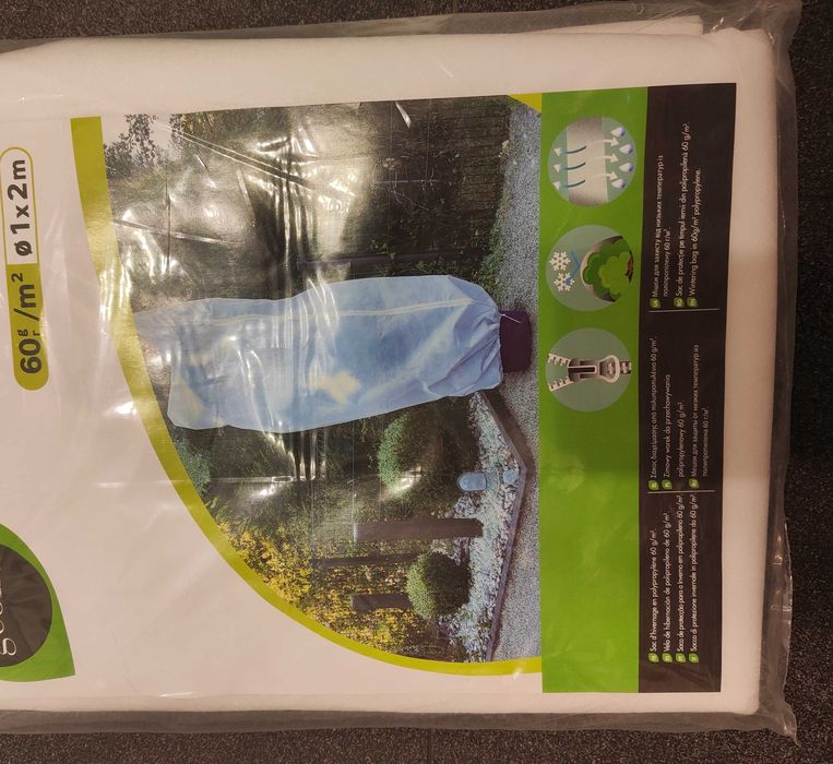 Agrowłóknina biała 1x2m 60g/m na zamek