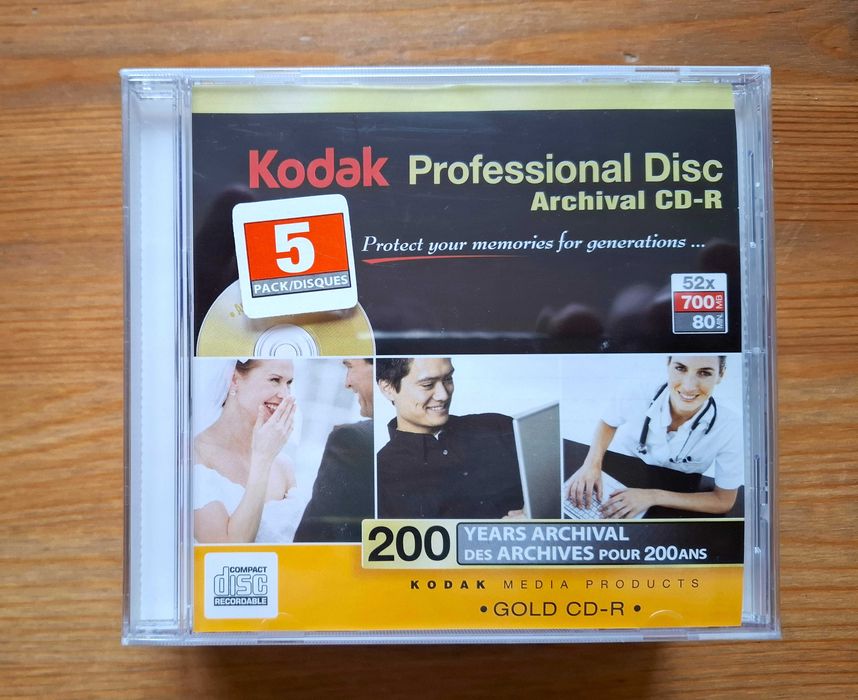 KODAK Gold CD-R Professional Disc Archival (folia) - cena za 5szt. !!!
