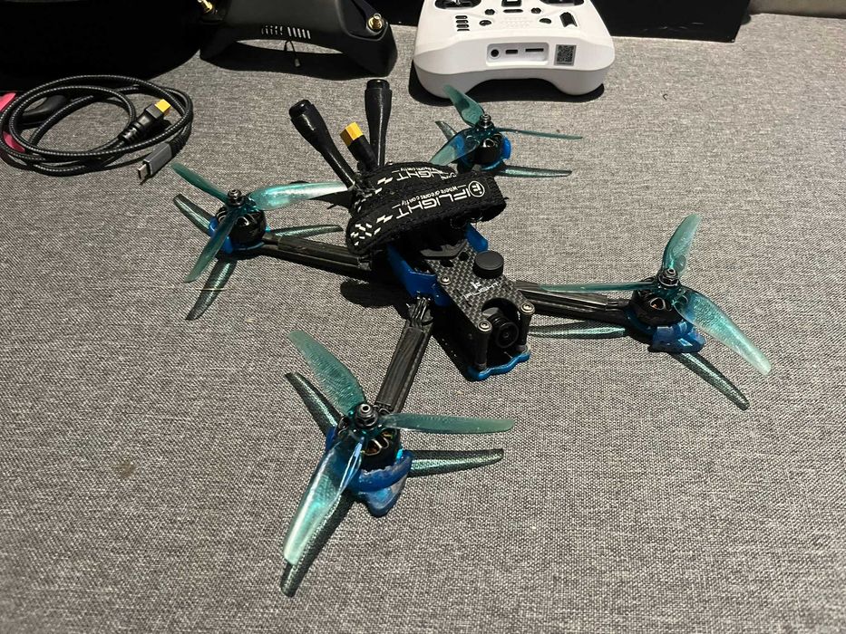 Zestaw Dron FPV + Aparatura + Gogle +  Akcesoria, Okazja!