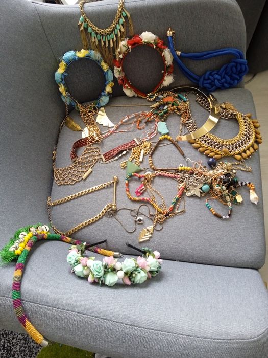 Украшения по 80 любое. Ожерелье, подвески, 3 обруча