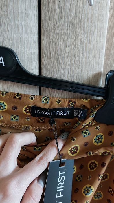 Spódnica mini zamek marszczona M 38 Nowa