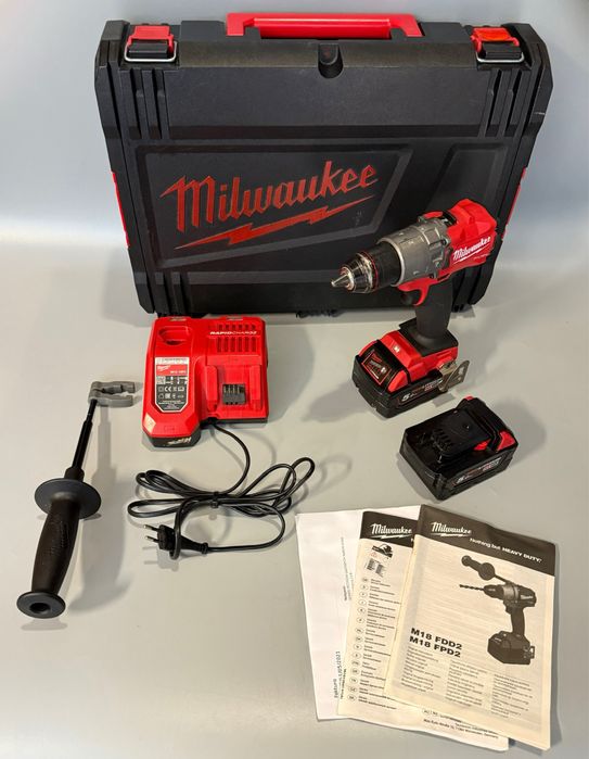 Wiertarko-Wkrętarka udarowa 18V Milwaukee M18 FPD2-0X Komplet Polecam