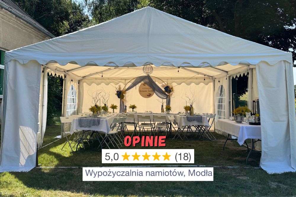 Wynajem namioty imprezowe, stoły, krzesła, zastawa, namiot wynajem