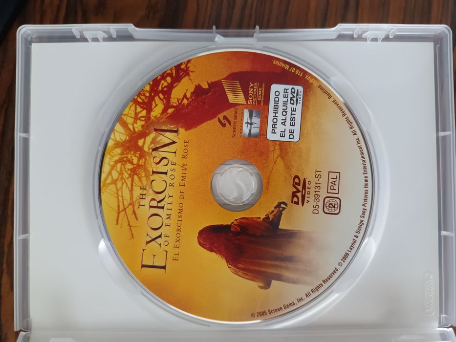 DVD o exorcismo de Emily rose