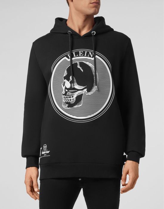 Худі Philipp Plein Outline Skull чорне M новий